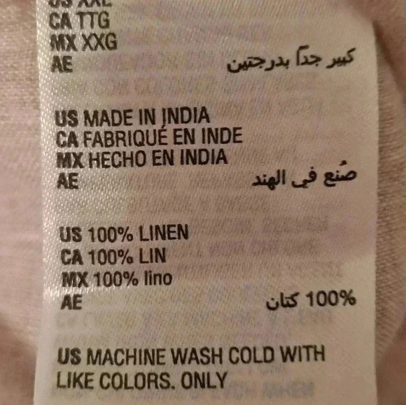 Tasso Elba island 100% Linen Size XXL NWT - Picture 8 of 9